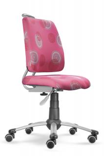 Dětská rostoucí židle Actikid A3 Smile 2428 A3 090 růžové kruhy (Výškově i hloubkově stavitelná židle Mayer)