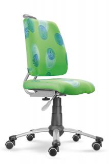 Dětská rostoucí židle Actikid A3 Smile 2428 A3 093 zelené kruhy (Výškově i hloubkově stavitelná židle Mayer)