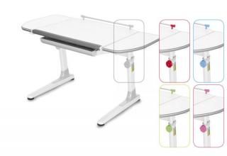 Dětský rostoucí stůl Profi 32W3 58 TW bílá (Výškově stavitelný stůl s náklopnou deskou Mayer)
