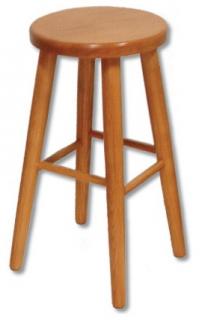 KT242 dřevěný taburet-stolička masiv buk Drewmax  (Kvalitní nábytek z bukového masivu)