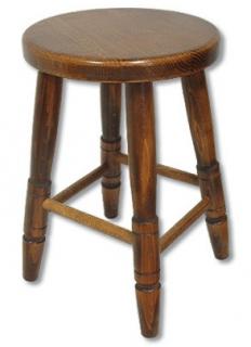 KT244 dřevěný taburet-stolička masiv buk Drewmax  (Kvalitní nábytek z bukového masivu)