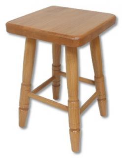 KT245 dřevěný taburet-stolička masiv buk Drewmax  (Kvalitní nábytek z bukového masivu)