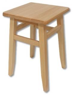 KT249 dřevěný taburet-stolička masiv buk Drewmax  (Kvalitní nábytek z bukového masivu)