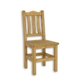 KT703 dřevěná rustikální jídelní židle z přírodní borovice Drewmax  (Povrch přírodní vosk!)