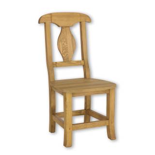 KT706 dřevěná rustikální jídelní židle z přírodní borovice Drewmax  (Povrch přírodní vosk!)