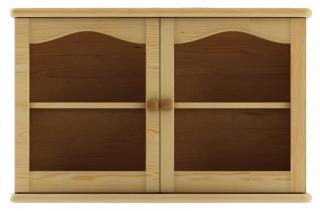 KW105 dřevěná skříňka z masivní borovice Drewmax  (Závěsná horní skříňka z borovicového masivu)