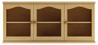 KW106 dřevěná skříňka z masivní borovice Drewmax  (Závěsná horní skříňka z borovicového masivu)