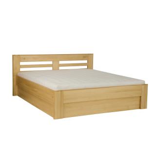 LK111-140 BOX dřevěná postel masiv buk Drewmax  (Kvalitní nábytek z bukového masivu)