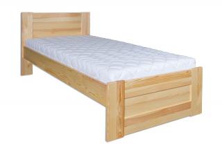 LK121-80 dřevěná postel masiv borovice jednolůžko 80x200 cm Drewmax (Kvalitní nábytek z borovicového masivu)