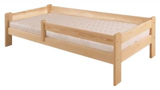 LK137-90 dřevěná postel masiv borovice jednolůžko 90x200 cm Drewmax (Kvalitní nábytek z borovicového masivu)
