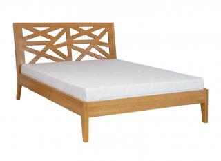 LK164-120 dřevěná postel masiv buk Drewmax  (Kvalitní nábytek z bukového masivu)