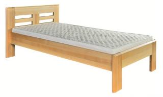 LK260-80 dřevěná postel masiv dub Drewmax  (Kvalitní nábytek z dubového masivu)