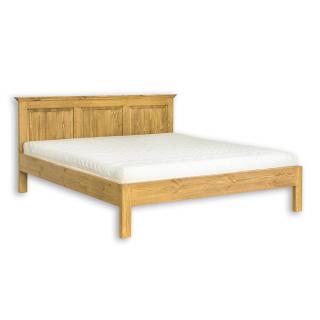 LK700-160 cm dřevěná rustikální postel z přírodní borovice Drewmax  (Povrch přírodní vosk!)