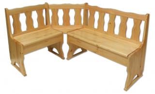 NR101 jídelní rohová lavice masiv borovice Drewmax  (Kvalitní nábytek z borovicového masivu)