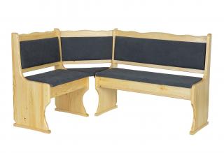 NR107 jídelní rohová lavice masiv borovice Drewmax  (Kvalitní nábytek z borovicového masivu)