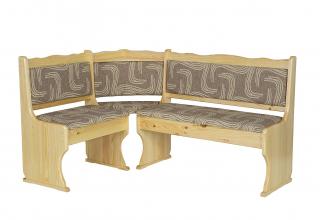 NR111 jídelní rohová lavice masiv borovice Drewmax  (Kvalitní nábytek z borovicového masivu)