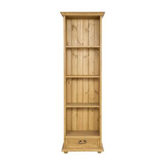 RG700 dřevěná rustikální knihovna z přírodní borovice Drewmax  (Povrch přírodní vosk!)