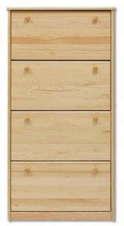 SB110 dřevěný botník masiv borovice Drewmax  (Kvalitní nábytek z borovicového masivu)