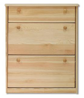 SB115 dřevěný botník masiv borovice Drewmax  (Kvalitní nábytek z borovicového masivu)