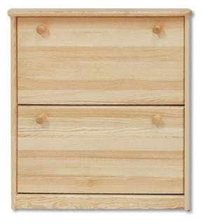 SB116 dřevěný botník masiv borovice Drewmax  (Kvalitní nábytek z borovicového masivu)