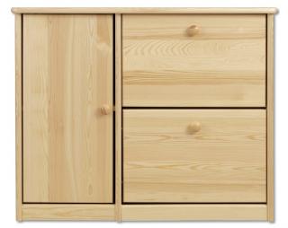 SB118 dřevěný botník masiv borovice Drewmax  (Kvalitní nábytek z borovicového masivu)