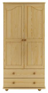 SF114 dřevěná skříň z masivní borovice Drewmax  (Kvalitní nábytek z borovicového masivu)