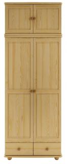 SF126 dřevěná skříň z masivní borovice Drewmax  (Kvalitní nábytek z borovicového masivu)
