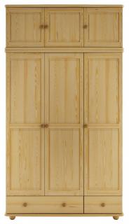 SF127 dřevěná skříň z masivní borovice Drewmax  (Kvalitní nábytek z borovicového masivu)
