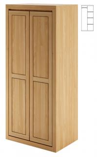 SF302 dřevěná skříň z dubu Drewmax (Kvalitní nábytek z dubového masivu)
