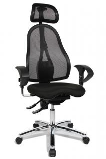 Sitness 15 balanční zdravotní kancelářská židle s podhlavníkem (Unikátní systém naklánění)