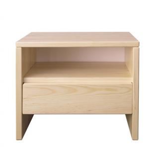 SN121 dřevěný noční stolek masiv borovice Drewmax  (Kvalitní nábytek z borovicového masivu)