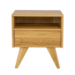 SN301 dřevěný noční stolek z dubu Drewmax (Kvalitní nábytek z dubového masivu)