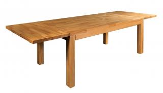 ST172 120+2x45 dřevěný rozkládací jídelní stůl z buku Drewmax (Kvalitní nábytek z bukového masivu)