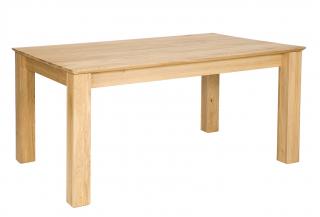 ST384 160+2x50 dřevěný rozkládací jídelní stůl z dubu Drewmax (Kvalitní nábytek z dubového masivu)
