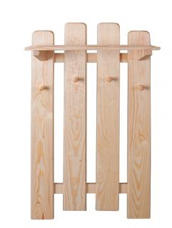 WS132 dřevěný věšák masiv borovice Drewmax  (Kvalitní nábytek z borovicového masivu)