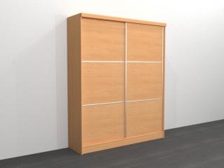 Šatní skříň MAXI2 - LAMINO, šířka 180 až 270 cm