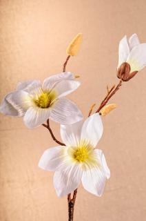 Aranžovací květina magnolie bílá 70 cm
