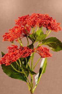 BUDDING HYDRANGEA Aranžovací květina červená 56 cm