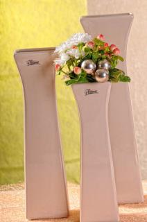 CEDRETA váza béžová 30 cm