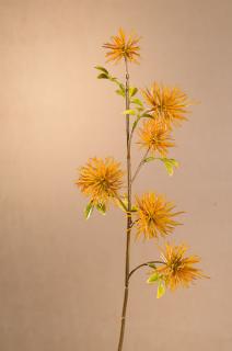 DRY MINI XANTHIUM Aranžovací květina žlutá 53 cm