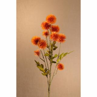 DRY PLASTIC POMPOM Aranžovací květina oranžová 61 cm