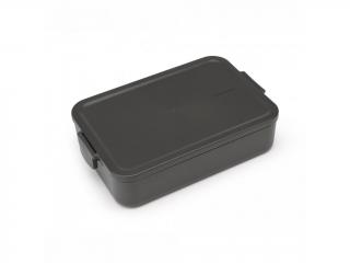 MAKE&TAKE LARGE Obědový box Bento 25,5x16,7x6,2 cm - tmavě šedá
