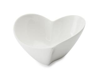 Miska srdce 11 cm bílá  - WHITE BASICS