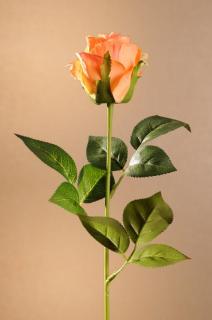 ROSE BUD Aranžovací květina oranžová 55 cm
