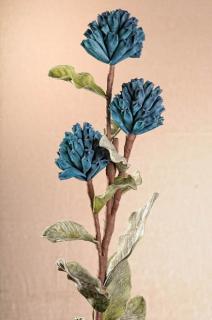 Umělá květina modrá 100 cm