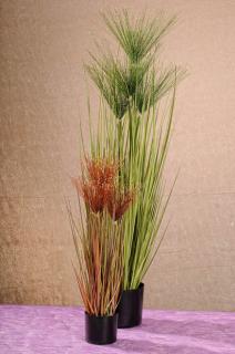Umělá tráva (papyrus) hnědá 58 cm