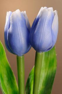 Umělý tulipán světle modrý 40 cm