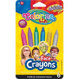 Colorino tužky na obličej - metalické 6 barev