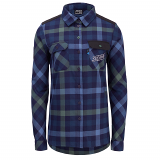 Dámská flanelová košile Briona - modrá Velikost: XL