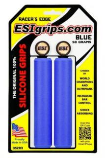 Gripy ESI grips Racers Edge silikonové modré